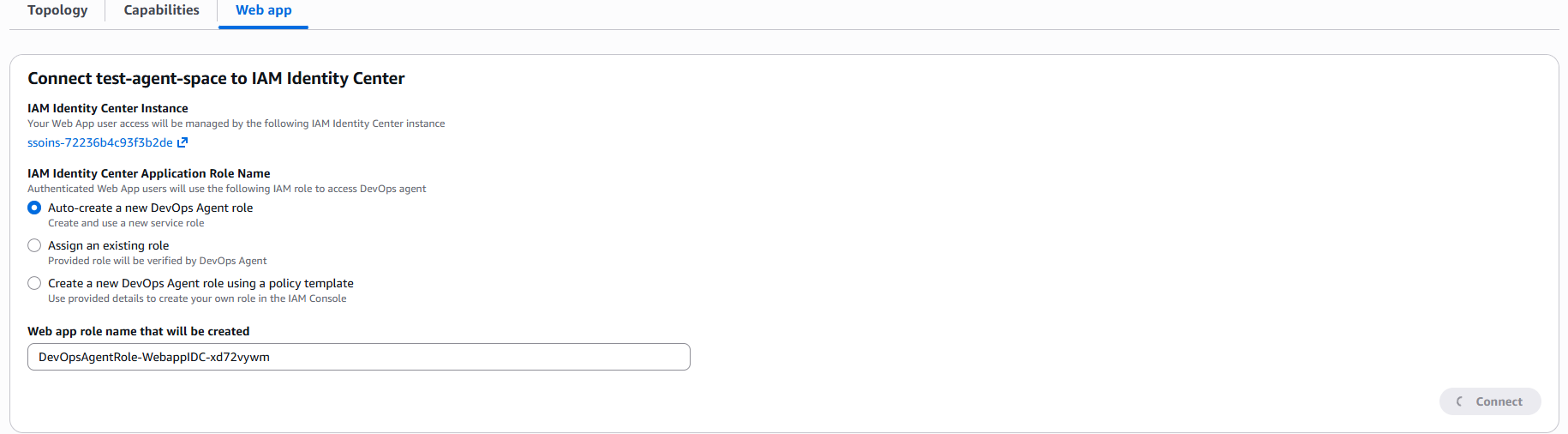 「Connect」を押下します。