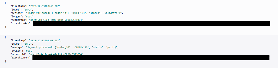 関数が処理を始めて2