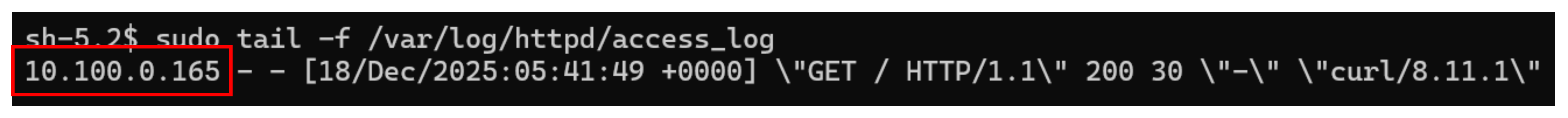 EC2(Webサーバー)のログ