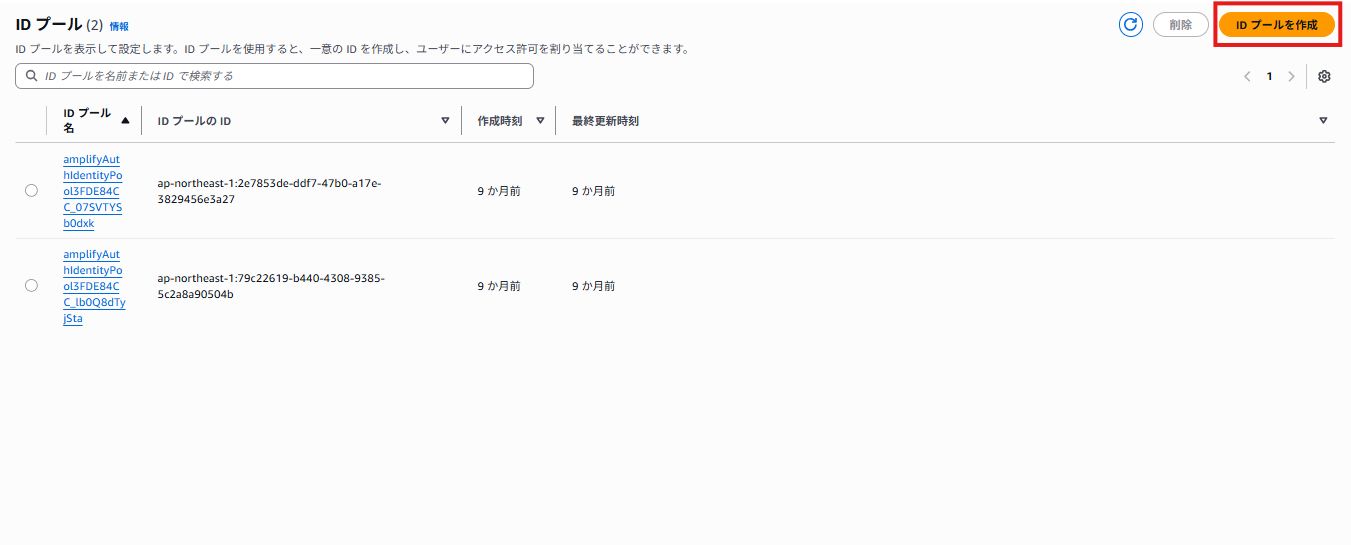 Identity Pool