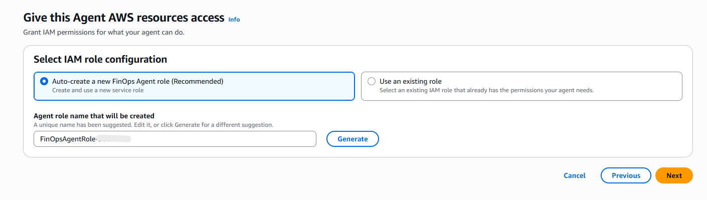 Step 2AWS リソースへのアクセス権を選ぶ